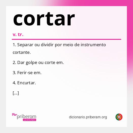 Significado de cortar